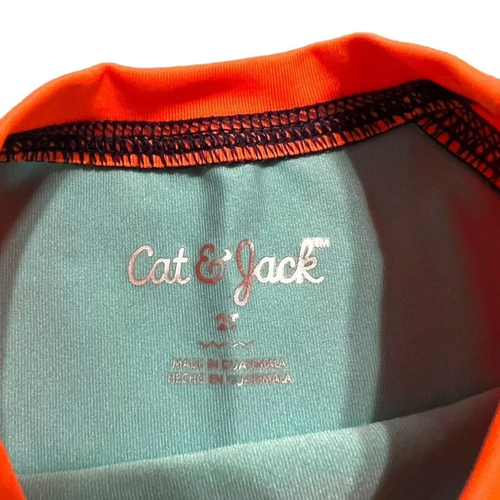 Cat & Jack 2T Long Sleeved Rashguard Swim Shirt